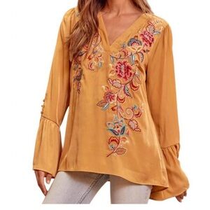 NWOT  from SAVANNAH JANE  here on out blouse in marigold xxl 2x